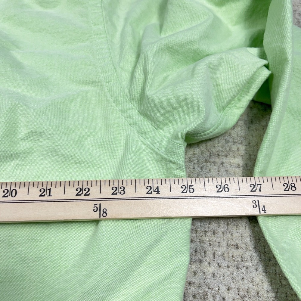 Ralph Lauren Oxford Shirt Men Large Green Button Up Pocket OCBD Dress C* - Picture 11 of 13